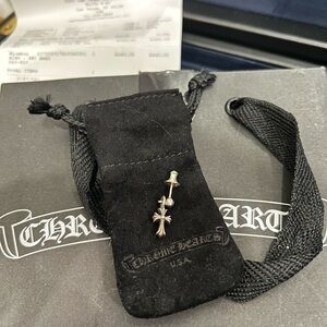 Chrome Hearts Black and Silver Cross Pendant